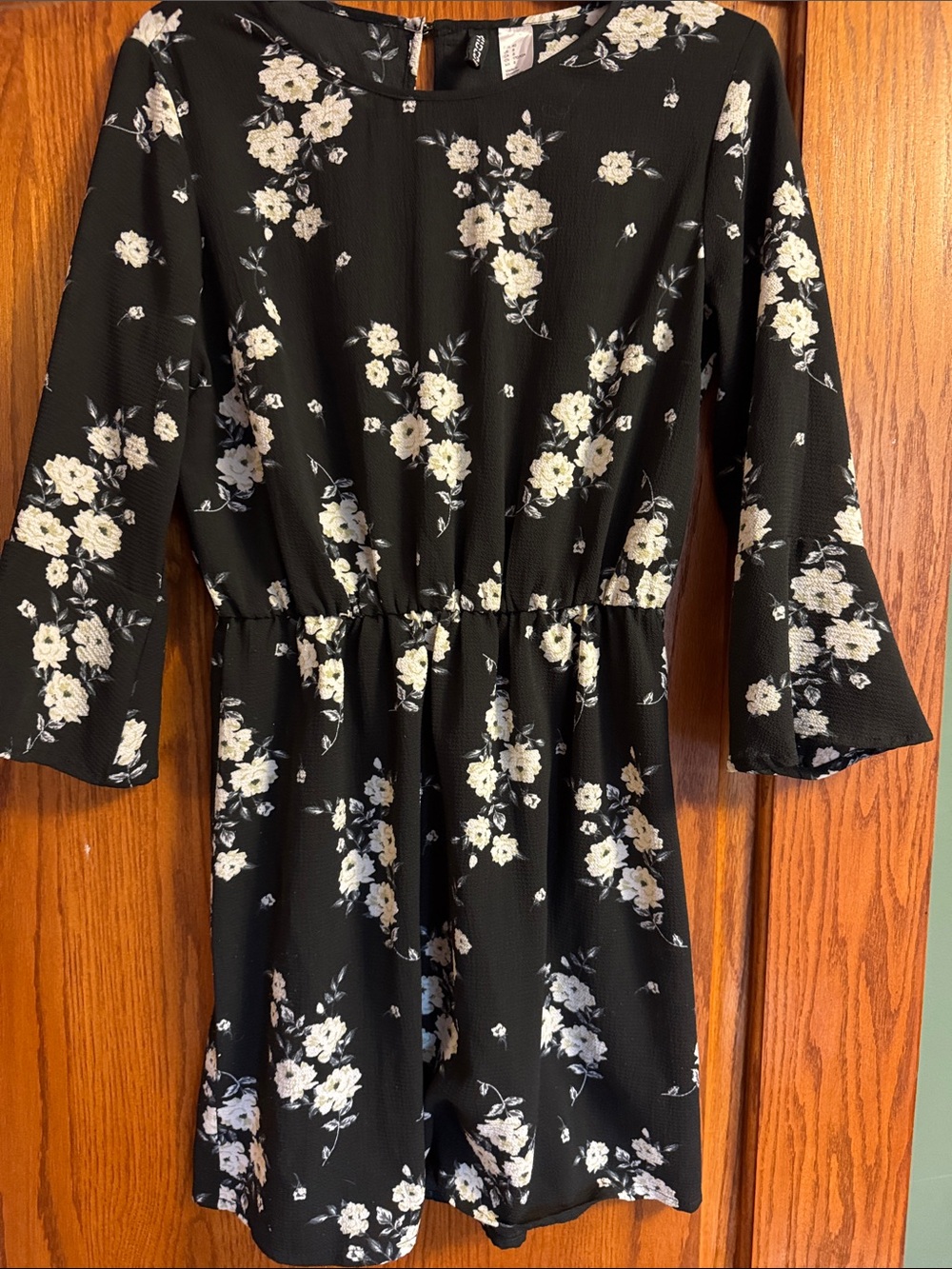 Divided Black Floral  Dress NWOT, never worn!
